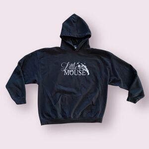 Little Mouse Hoodie in Black